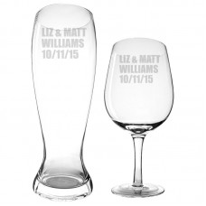 Cathys Concepts Personalized 2 Piece Wine / Pilsner Glass Set YCT3506